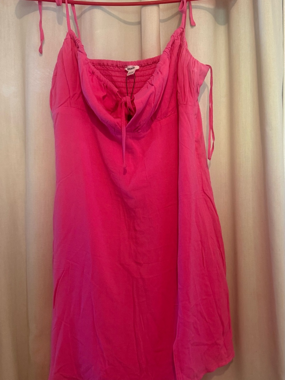 Garage Hot Pink Sundress with Tie Detail